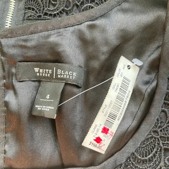 White House Black Market Women Embroidered Dress 4 - Picture 7 of 7